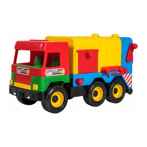 Сміттєвоз "Middle truck" червоно-жовтий мініатюра фото 1 Сміттєвоз "Middle truck" червоно-жовтий мініатюра фото 1