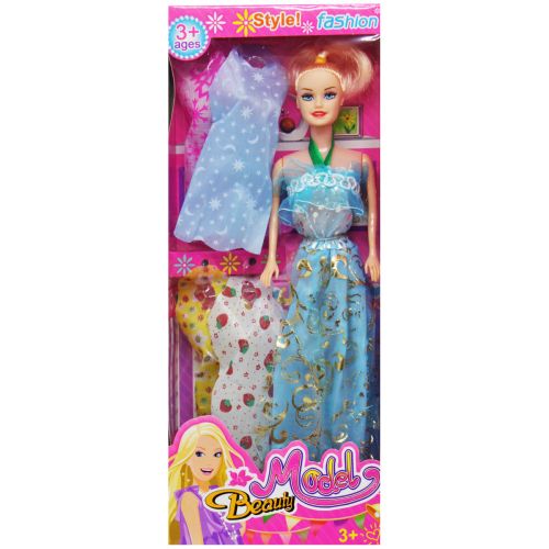 Кукла с нарядами "Model" в голубом фото