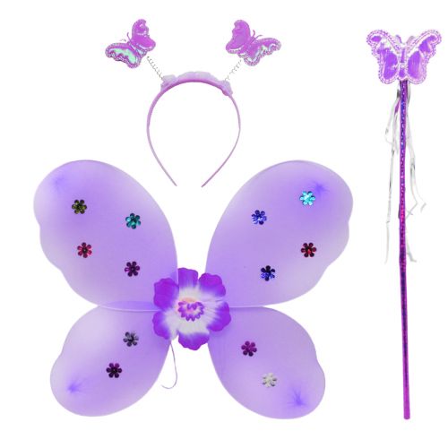 Набір аксесуарів "Крила метелика", фіолетовий фото