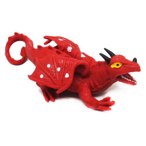 Резиновый дракон красный антистресс фото