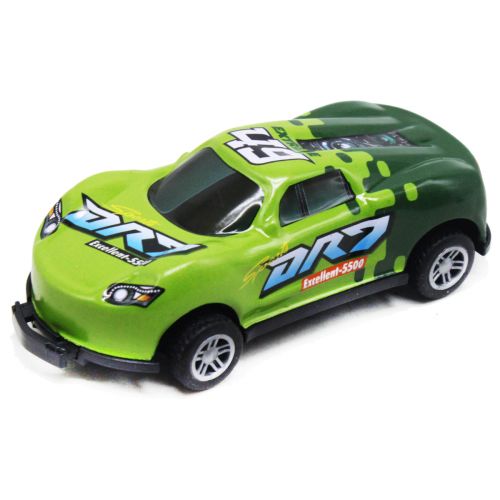 Машинка "Crash Racing" на планшете, зеленая фото