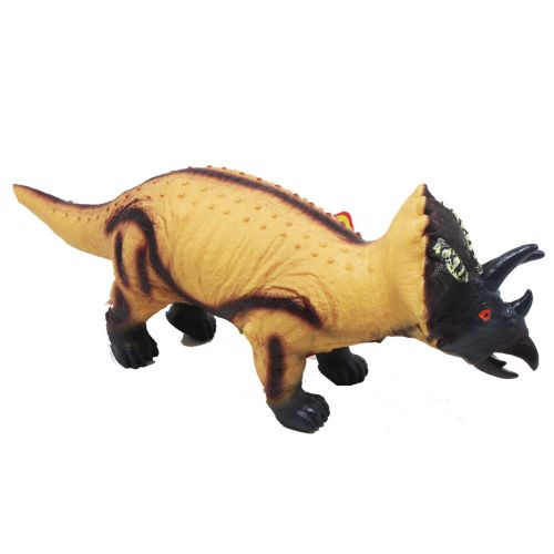 Динозавр резиновый бежевый фото