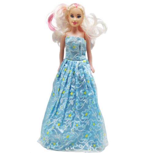 Кукла в бальном платье, нежно-голубой фото