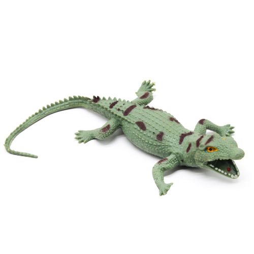 Уценка.  Игрушка-тянучка "Крокодил", серый  - на голове порвана резина фото
