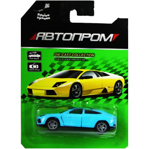 Машина металева Lamborghini блакитна картинка Машина металева Lamborghini блакитна фото