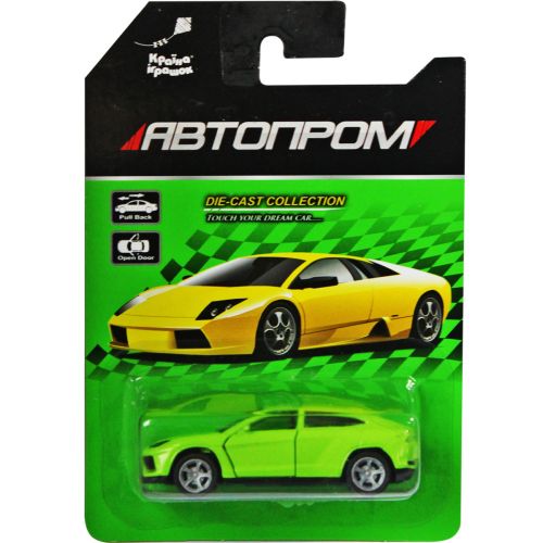 Машина металлическая Lamborghini зеленая фото
