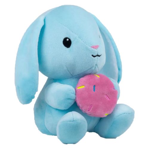 Мягкая игрушка "Зайка с пончиком", голубой фото