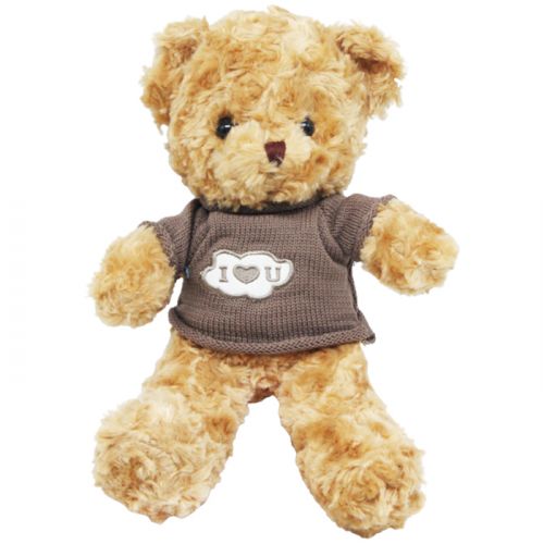 М’яка іграшка ведмедик в коричневому 30см фото