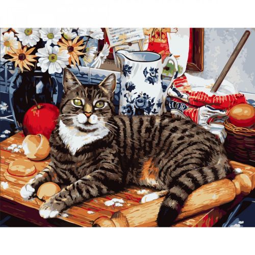 Картина за номерами "Кіт-кухар" ★★★★ фото