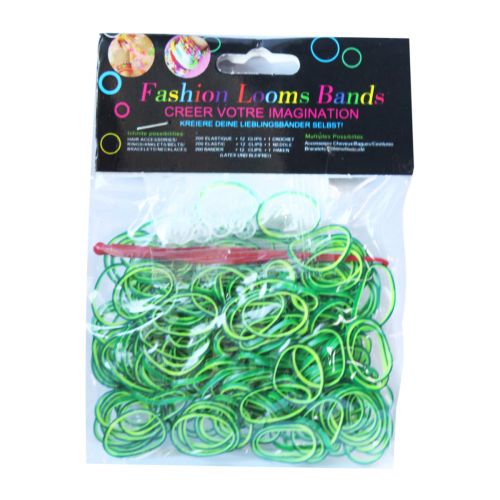 Резиночки для плетіння, зелені фото