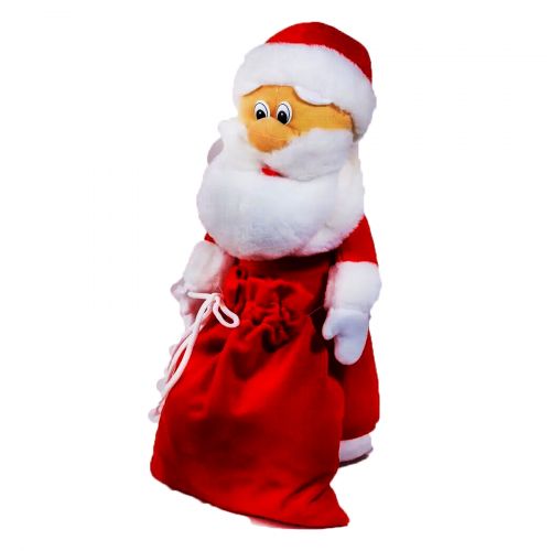 М'яка іграшка "Санта Клаус" в червоному фото