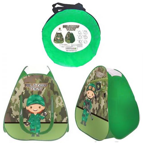 Палатка детская зеленая фото