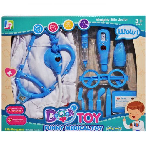 Набір лікаря "Doctor Toy' з костюмом, блакитний картинка Набір лікаря "Doctor Toy' з костюмом, блакитний фото