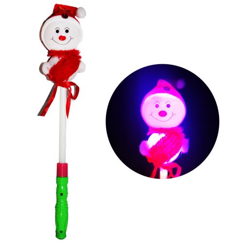 Палочка-светяшка "Снеговик", красный фото
