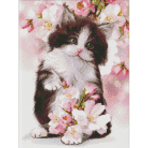Алмазная мозаика "Пушистый котенок" фото
