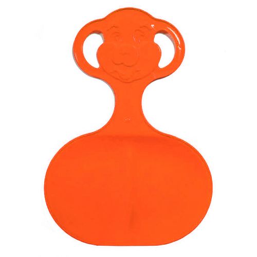 Санки-Ледянки с ручками средние оранжевые фото
