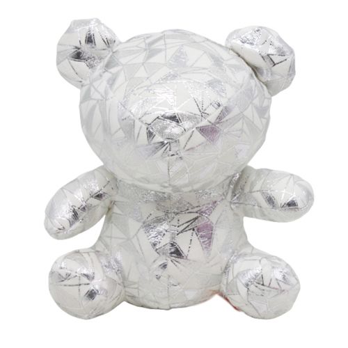 М'яка іграшка "Ведмедик Ларрі", сріблястий фото