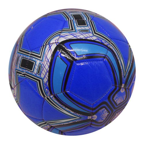 Мяч футбольный №5, синий фото