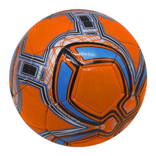 Мяч футбольный №5, оранжевый фото