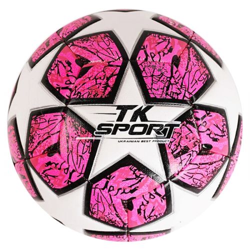 Мяч футбольный №5, розовый фото