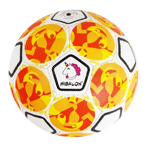 Мяч футбольный №5, оранжевый фото