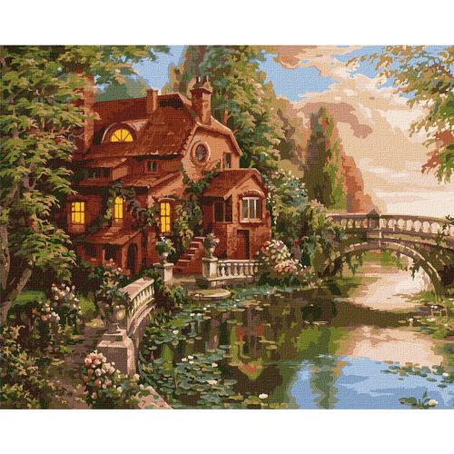 Картина за номерами "Будинок-мрія" ★★★★★  мініатюра фото 1