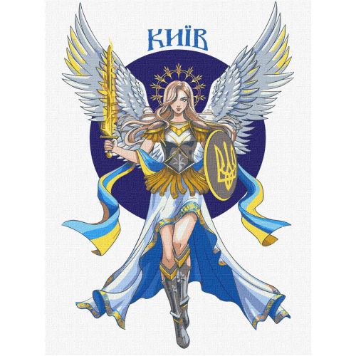 Картина за номерами "Київ" ★★★★★  мініатюра фото 1