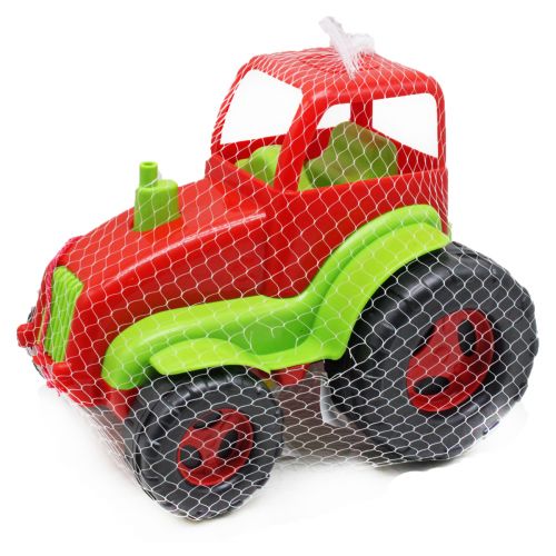 Трактор пластиковый (красный+зеленый) фото