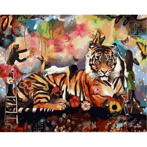 Картина за номерами "Величний тигр" фото