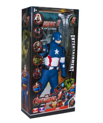 Уцінка.  Фігурка "Супергерой: Капітан Америка" - не працює електроніка, плями на обличчі фото