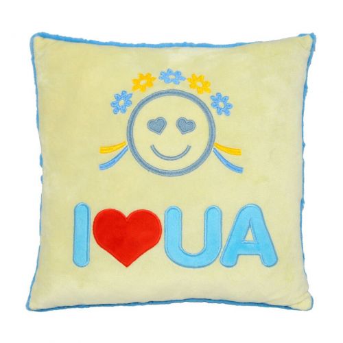 Подушка декоративная "I love UA" фото