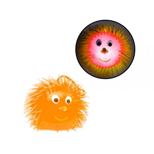 М'ячик зі світлом "Їжачок", помаранчевий (9 см) фото