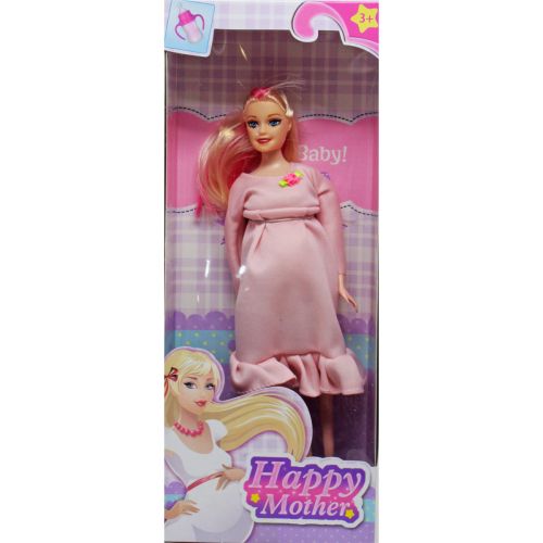 Вагітна лялька "Happy Mother" в  персиковому фото