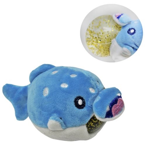 Плюшевая игрушка-антистресс "Голубая рыбка" фото