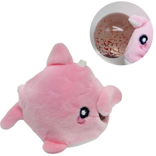 Плюшевая игрушка-антистресс "Розовая рыбка" фото