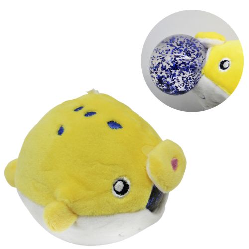 Плюшева іграшка-антистрес "Жовта рибка" фото