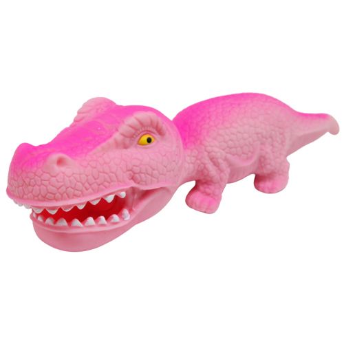 Игрушка-тянучка "Крокодил", рожевий фото