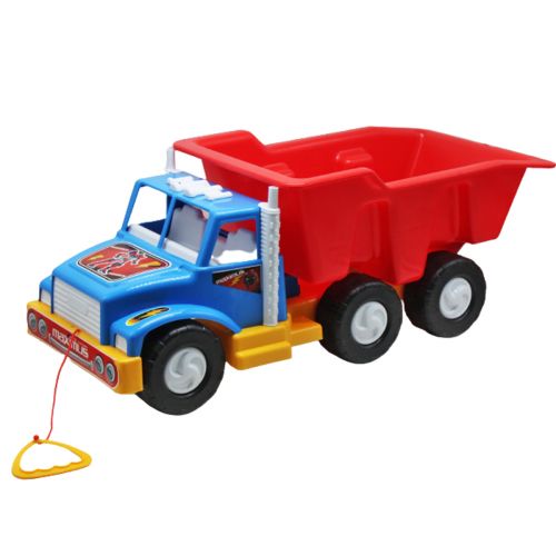 Машинка вантажівка "Ураган" синій+червоний фото