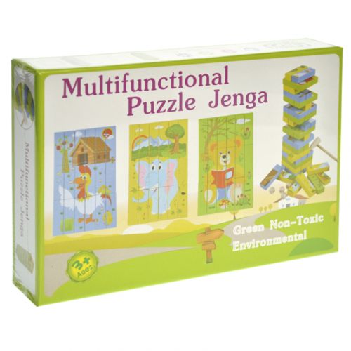 Деревянная джанга-пазл "Multifunctional Puzzle Jenga" (англ) фото