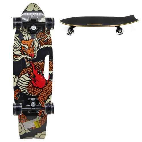 Скейтборд з ручкою "Китайский дракон", 72 см фото