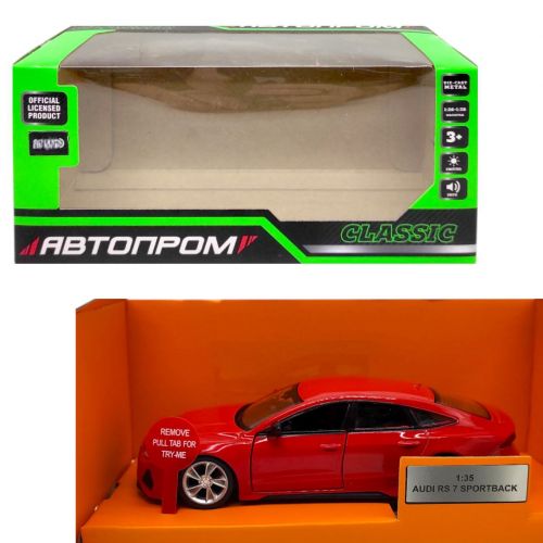 Машинка металева "АВТОПРОМ 1:35 Audi RS 7 Sportback"  мініатюра фото 1