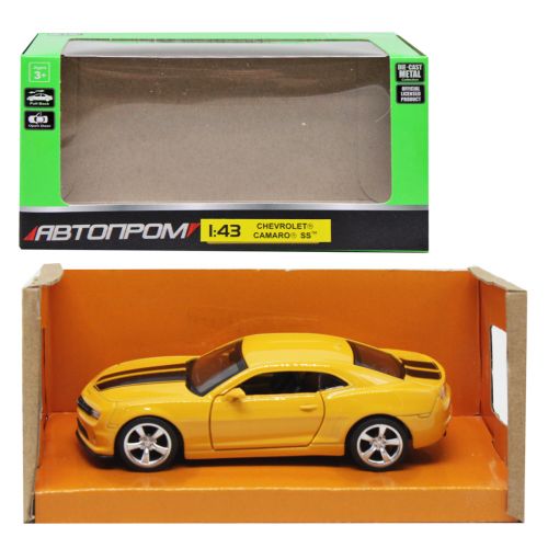 Машинка металева "Автопром: Chevrolet Camaro", жовта фото