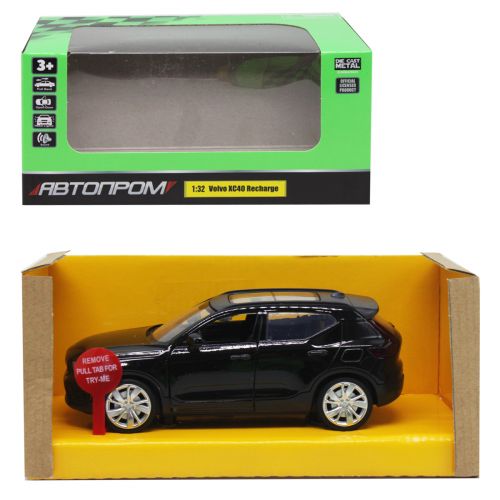 Машинка металева "АВТОПРОМ: Volvo XC40", чорна  мініатюра фото 1