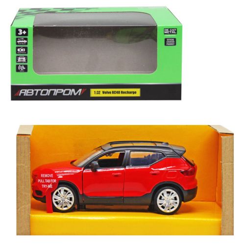 Машинка металева "АВТОПРОМ: Volvo XC40", червона  мініатюра фото 1