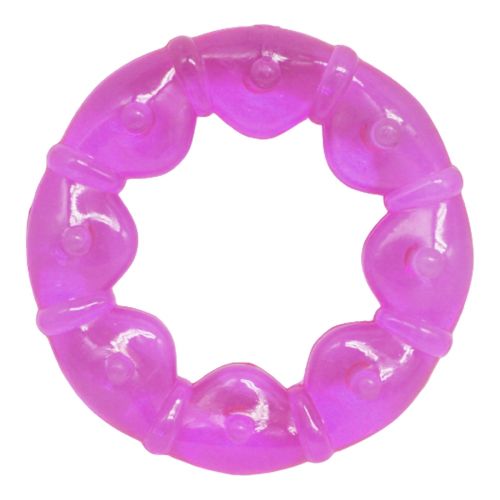 Прорезыватель с водой "Круг", фиолетовый фото