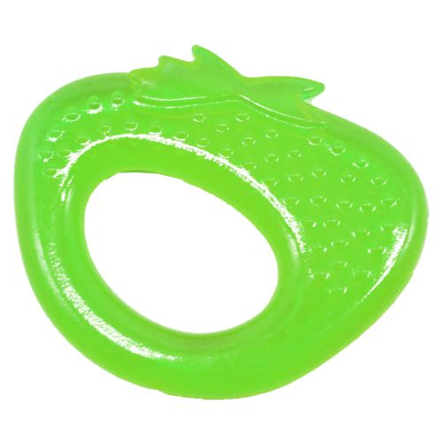 Прорезыватель с водой "Клубничка", зеленый фото