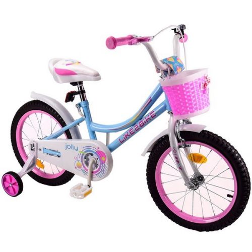 Велосипед дитячий 2-х коліс. 12'' 211208 (1 шт) Like2bike Jolly, блакитний, рама сталь, із дзвінком, руч. гальма, збірка 75% фото