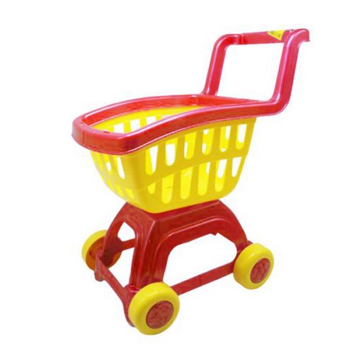 Дитячий візок, жовто-рожева фото