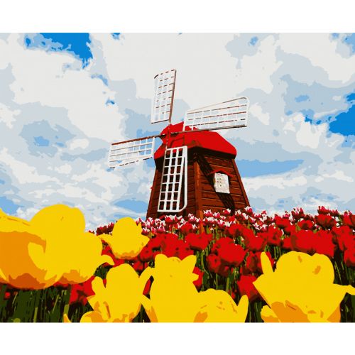 Картина по номерам "Цветущая Голландия" ★★★★ фото