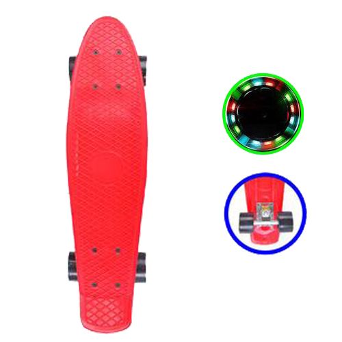 Пенні борд з підсвічуванням "Shantou Jinxing", червоний  мініатюра фото 1